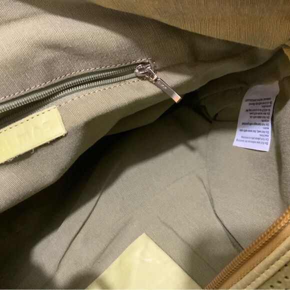 almas lime green suede bag hobo perforated - Picture 10 of 13